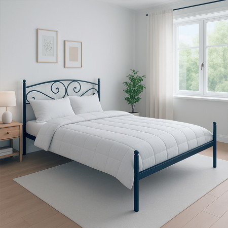 Двуспальная металлическая кровать Loft 160×190