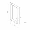 Опори для столу металеві Лофт, Square style